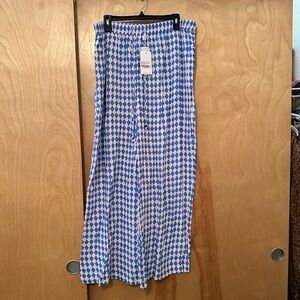 Proud Poppy Blue and White Checkered Pants